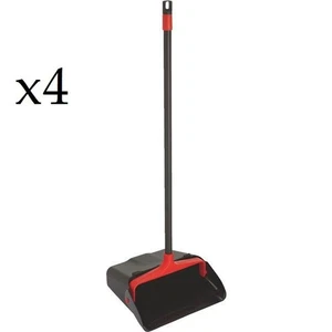 Lot of 4 NexStep Commercial 30" Aluminum Long Handle Dust Pans 96208 - Picture 1 of 1