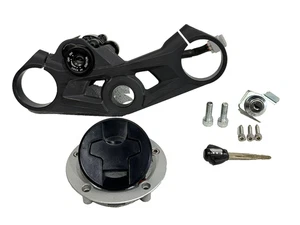 2023 Suzuki GSXR 1000 R OEM Complete Ignition Lock Set Upper Clamp Tank Rear Key - Picture 1 of 9