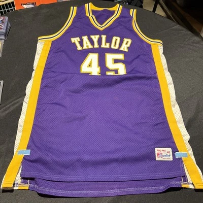 Vintage Taylor University Men’s Basketball Jersey Rare #45 - Image 1 of 4