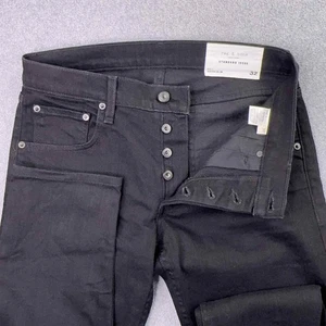 NEW Rag & Bone Jeans Mens Size 32x30 Black Standard Issue Fit 1 Extra Slim City - Picture 1 of 10