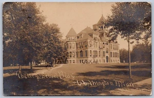 K39/ Worthington Minnesota RPPC Postcard c1910 High School 432 - Picture 1 of 2