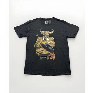 WWE The Rock Brahma Bull Graphic T Shirt L Black Wrestling 2017 Do You Smell It - Picture 1 of 7