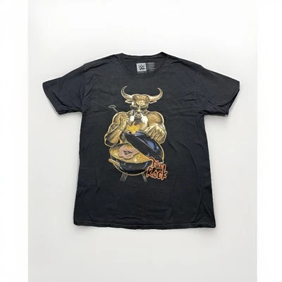 WWE Authentic The Rock Brahma Bull Large Graphic Wrestling 2017 Do You Smell It - Image 1 of 4