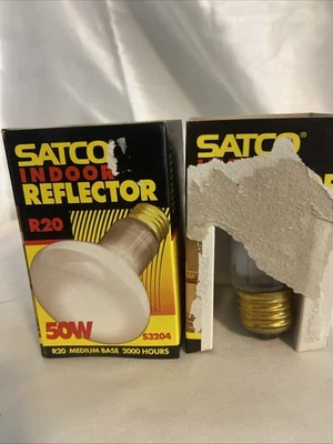 2-satco S3204 Reflector Indoor Floodlamp 50w R20 - Image 1 of 4