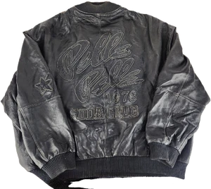 Pelle Pelle Marc Buchanan Soda Club 1978 Men's Leather Bomber Jacket Size 60 - Picture 1 of 12
