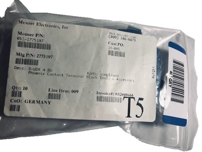 Phoenix Contact 2775197 End cover D-UDK 4 BU - Image 1 of 4