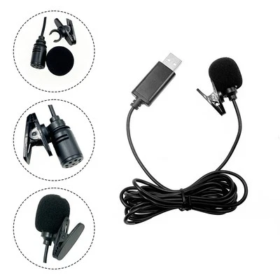 USB Ansteckmikrofon mit 2m Kabel für Smartphones und für Auto DVD einfach zu b - Bild 1 von 4