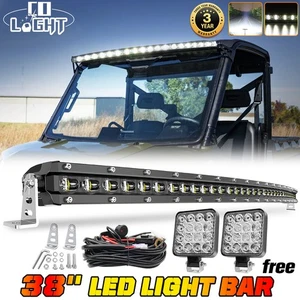 38" 1800W Curved Slim Single Row Led Work Light Bar SUV ATV Truck Boat 36"+Wire - Picture 1 of 14