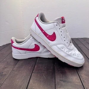 Nike Court Vision Low Swooshfetti Mini Swoosh Herren Gr. 10 weiß/rot DM7588-100 - Bild 1 von 12