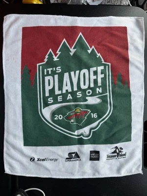 MN Minnesota Wild Rally Towel - 2016 Playoffs - Wild Card vs Dallas Stars Hockey - Image 1 of 4