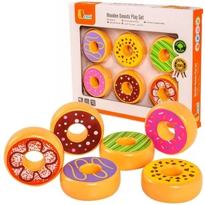 Viga Wooden Kitchen Food Donuts Playset 6pc - Picture 1 of 2
