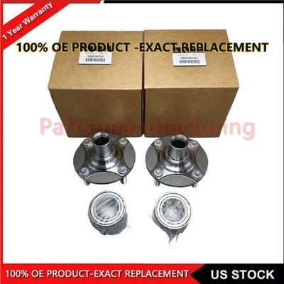 2Pcs OEM Front Wheel Hub & Bearing Set for Mitsubishi Mirage G4 2017-2024 NEW Foto 1 de 4