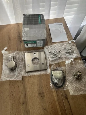 Hansgrohe 04880820 Ecostat Single Handle 3 Function Diverter Valve Trim, Brushed - Image 1 of 4