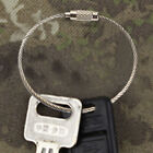 5# 5pcs Key Ring Stainless Steel Gadget Rope Wire Rope Key Chain for Outdoor Hik