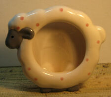 Vintage Ceramic Photo Frame Stand Sheep Fits photo 3 x 2.75 inches