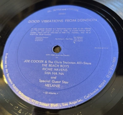 Radio Broadcast About  "...GOOD VIBRATIONS FROM LONDON" - BEACH BOYS - READ! - Image 1 of 4