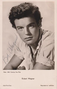 ROBERT WAGNER Original Autogramm signierte UFA Postkarte 50er frühe Signatur - Bild 1 von 2