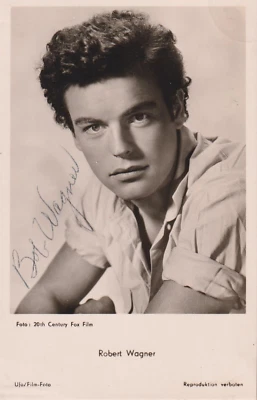 ROBERT WAGNER Original Autogramm signierte UFA Postkarte 50er frühe Signatur - Bild 1 von 2