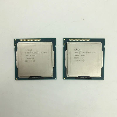 2pcs Intel Xeon E3-1230 V2 3.3GHz Quad-Core SR0P4 5.0GT/s LGA1155 CPU Processor  - Image 1 of 2