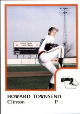 1986 Clinton Giants ProCards #24 Howard Townsend Bellflower California CA Card