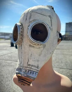 GAS MASK HALF MASK FANCY DRESS COSTUME KILLER COSPLAY PARTY HALLOWEEN MASK - Picture 1 of 5