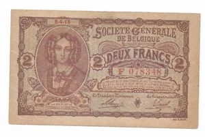 2 Frank/Franc type Generale Maatschappij 8.4.1915 Morin 6 XXF - Foto 1 di 2