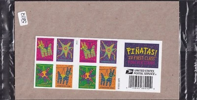 Scott #5812-5815a Pinatas! Booklet of 20 Forever Stamps - Sealed - Image 1 of 2