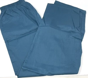 New Trend Uniforms Women Stretch Scrub Pants 2 Pocket Elastic  Dark Green XL - Picture 1 of 2