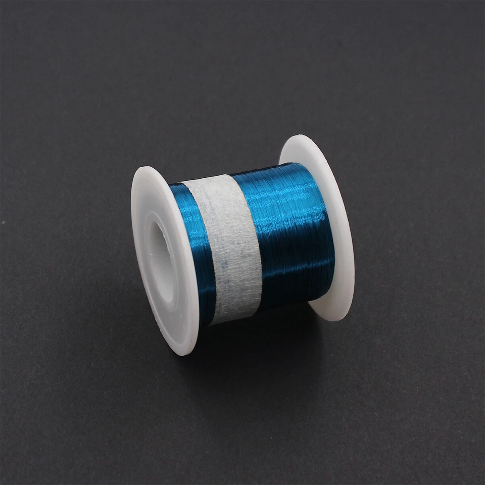 Alambre esmaltado azul, 44 AWG, bobina de cobre esmaltado de 0,05 mm, alambre magnético Foto 1 de 1