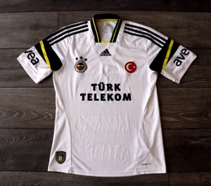 MAGLIA CALCIO FENERBAHCE TURCHIA AWAY 2013 2014 MAGLIA CALCIO UOMO MEDIA BIANCA - Foto 1 di 10