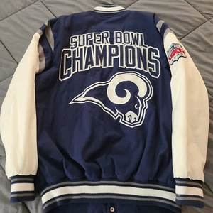 Vintage St Louis Rams Jacket Super Bowl LA Rare NFL  Men's Large Los Angeles  - Picture 1 of 7