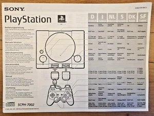 PlayStation 1 SCPH-7002 Bedienungsanleitung PS1 Anleitung Konsole - Bild 1 von 2