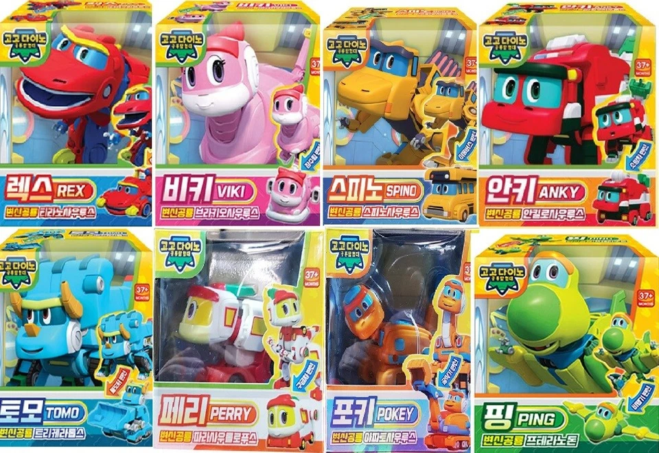 New Gogo Dino Mini Transformation Dinosaur Robot Toy Gogodino Rex Viki Locky - Image 1 of 1