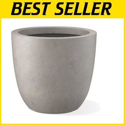 Large Stylish 18" Concrete Planter with Drainage - Perfect for Home & Garden - Image 1 of 4