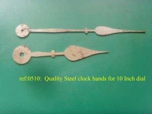 ref:0510, Quality steel clock hands fusee dial face, for 10 inch clockface dial. - Foto 1 di 1