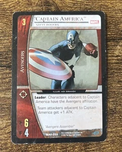 VS System: Captain America, Steve Rogers Marvel The Avengers TCG CCG HP - Picture 1 of 6