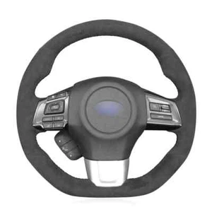 Alcantara Car Steering Wheel Cover for Subaru WRX STI Levorg STI 2014-2021 - Picture 1 of 15