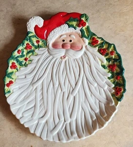 VTG Fitz and Floyd Kringle serving platter 14.5” X 10” Christmas elegance! - Picture 1 of 5