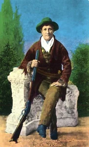 Postal 1958 Calamity Jane Notorious Frontier personaje General Crooks Scout - Imagen 1 de 2