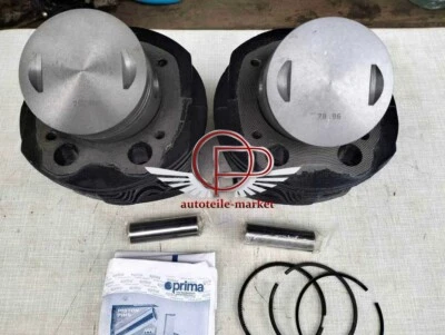 Ural 2 x cylinders + 2 x pistons Ural 650 engines by Almot 78.96 mm + gasket - Image 1 of 3