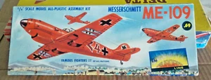 RAREST?  2ND RAREST?  1955 AURORA MESSERSCHMITT ME-109  !ISSUE!! - Picture 1 of 14