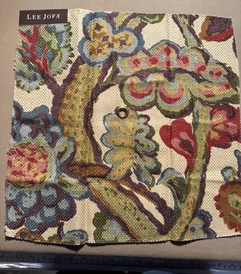 Lee Jofa La Cinta in Tan Cotton Linen Decor Fabric Sample Grommet #5 - Image 1 of 4