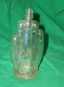 BOTELLA DE VIDRIO ANTIGUA 1931 COLONIA DE MANO GITANA PERFUME ERA DE LA DEPRESIÓN PATENTE HEIL DE COLECCIÓN - Imagen 1 de 7