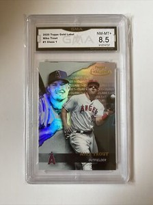 2020 Topps Gold Label Class 1 Mike Trout #1 GMA 8.5 NM-MT+ Anaheim Angels LA
