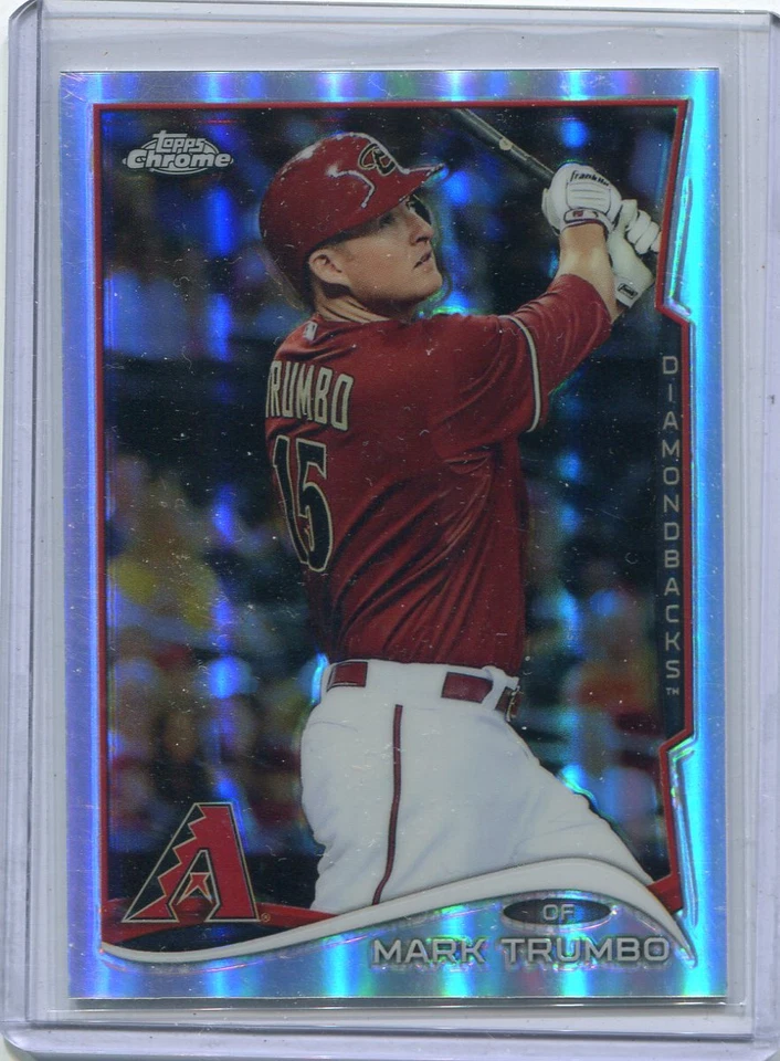 2014 Topps Chrome REFRACTOR Card Mark Trumbo Arizona Diamondbacks MINT # 182 - Image 1 of 1