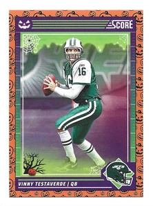 Orange Pumpkins 2024 Panini Score-A-Treat #225 Vinny Testaverde New York Jets - Imagen 1 de 2