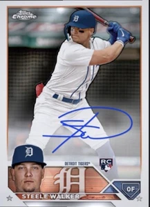 2023 Topps Chrome RC Auto Rookie Signature STEELE WALKER Digital - Picture 1 of 1