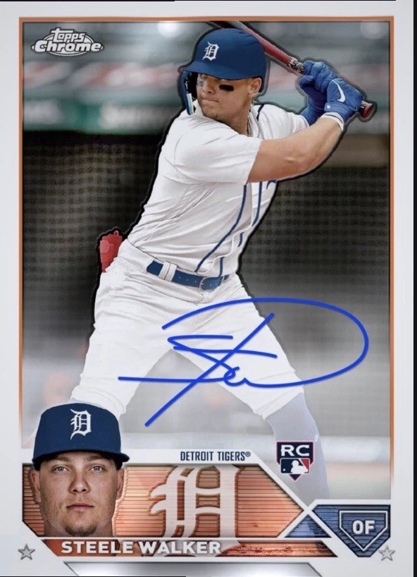 2023 Topps Chrome RC Auto Rookie Signature STEELE WALKER Digital - Image 1 of 1