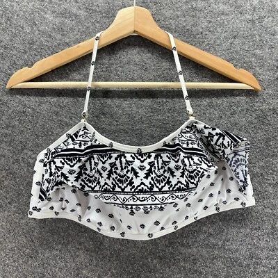 Top de bikini Vineyard Vines para mujer L grande blanco geométrico push haltre cuello forrado Foto 1 de 4