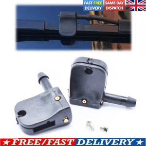 2X Universal Washer Nozzle Jet Spray Clips Set Onto Wiper Arm 9mm/12mm Hook - Picture 1 of 7